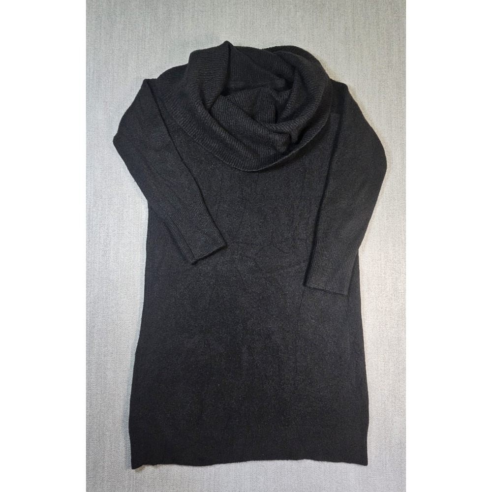 Loft Women's Sweater Black Dress Turtle Neck Long Sleeve Sz Large
